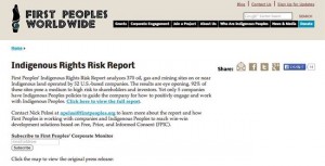 【カナダ】NPOレポート「資源開発企業は先住民の権利にリスク公開を」