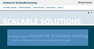 【アメリカ】モルガン・スタンレーが持続可能な未来投資のための研究所を設立