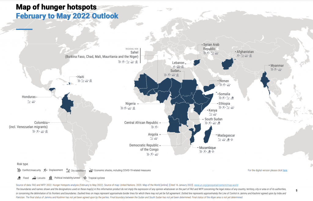 【国際】20ヶ国で深刻な飢餓。紛争と気候変動に警鐘。WFPとFAO「ハンガー・ホットスポット」 2