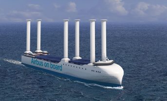 【国際】エアバス、機体部品輸送の大西洋横断船に風力推進ローター6基搭載。eエタノールエンジンも