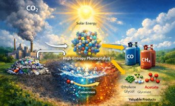 【日本】九州大、新たな光触媒開発。世界初CO2と廃PET同時資源化、犠牲剤不要
