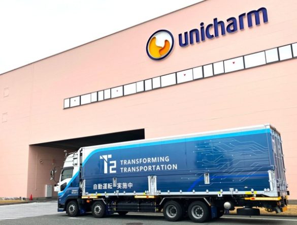 【日本】ユニ・チャーム等3社、ペット商品で自動運転トラック幹線輸送実証開始