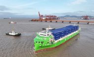 【中国】寧波遠洋運輸、中国初の全電動コンテナ船「寧遠電鯤」が就航。世界最大