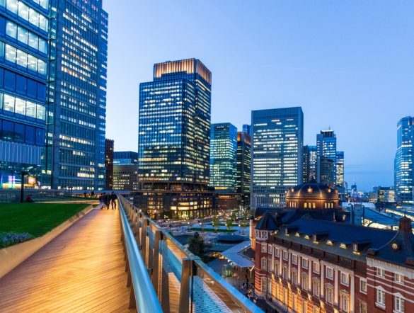 【日本】三菱地所、GHG排出量削減2030年目標を5年前倒し達成。再エネ電力100%も