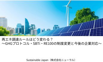 【動画解説】再エネ調達ルールはどう変わる？～GHGプロトコル・SBTi・RE100の制度変更と今後の企業対応～